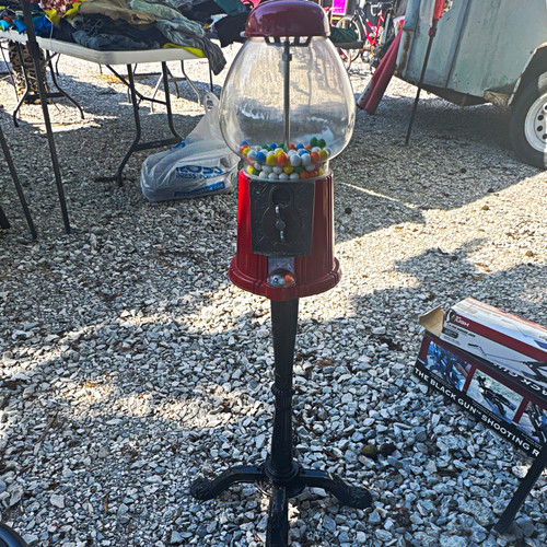 Red coin operated - red, coin-operated