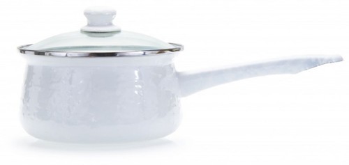 Golden rabbit enamelware sauce - golden,