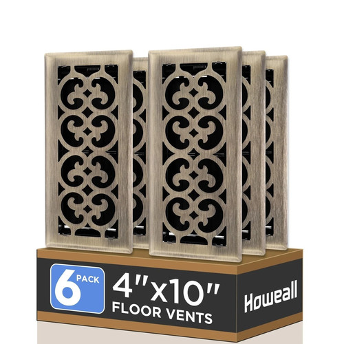 Pack 4x10 floor register - floor,