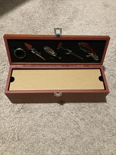 Wooden wine box with - wooden,