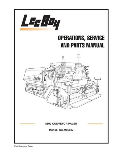 Leeboy 8500 conveyor paver - leeboy,