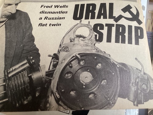 Ural flat twin engine strip - flat,
