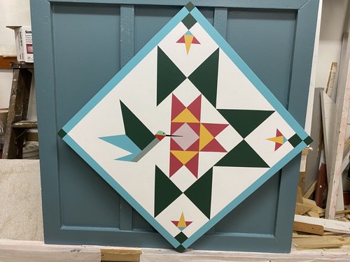 Barn quilt folk - barn,