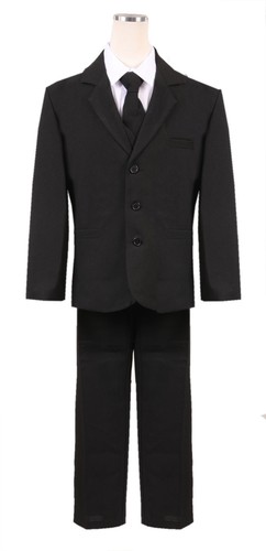 Boys husky big black formal - big,