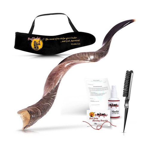 Half polished kosher kudu - half,