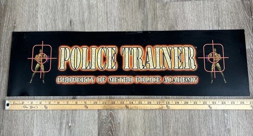 Police trainer arcade marquee - police,