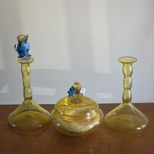 Vintage blown yellow - vintage,