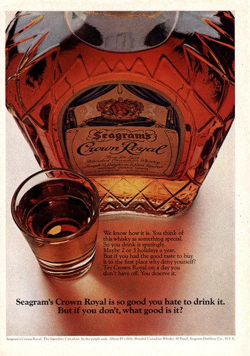 1969 seagrams crown - seagrams, so