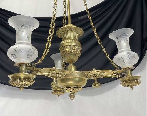 Restored c1835 antique argand - restored,