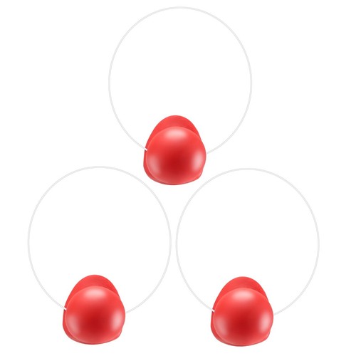 3pcs red clown - clown, nose