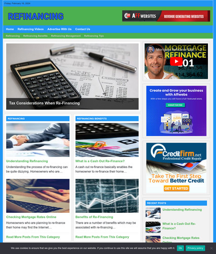 Refinancing tips website - tips,