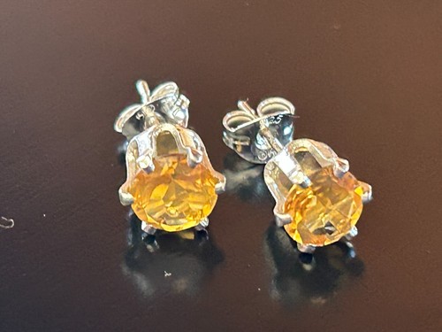 Yellow zircon sterling silver - zircon,