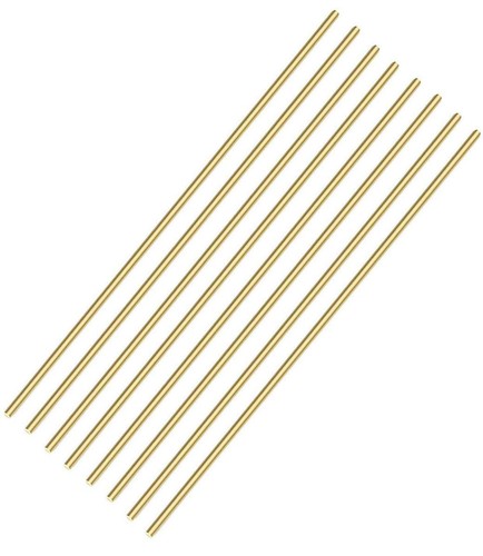 Inch brass round rod - 1/8, 8pcs