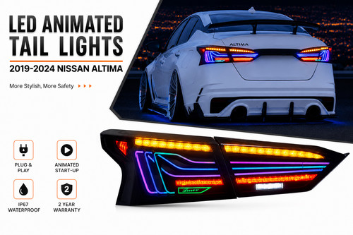 Smoke led taillights - taillights, kit