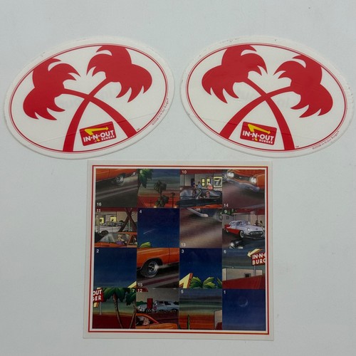 Out burger sticker lot - in-n-out,