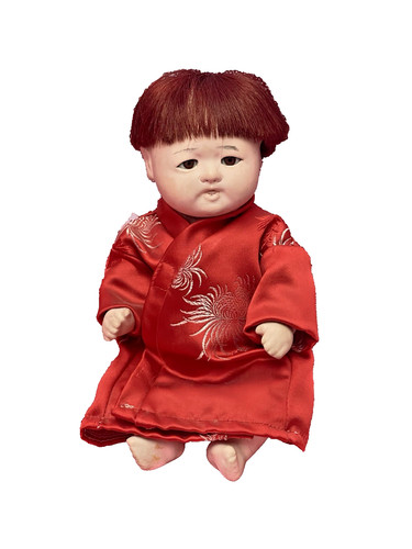 Vintage japanese gofun doll - gofun,