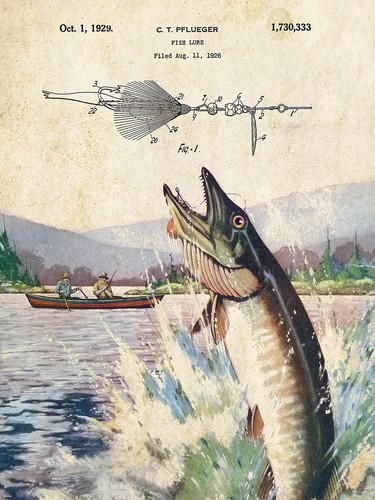 Vintage pflueger fishing - pflueger, lure