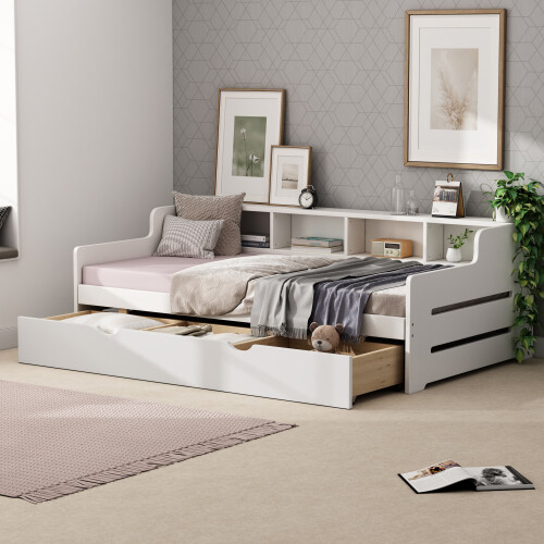 Twin size daybed with trundle - daybed,