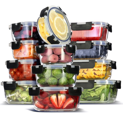 Set 24 glass food - set, of