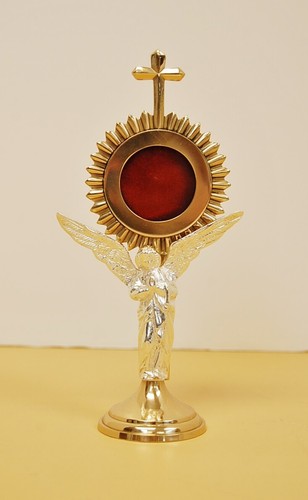 Brass silver plated angel - &,