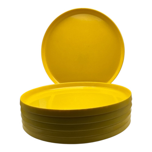 Yellow melamine dinnerware - yellow, 10"