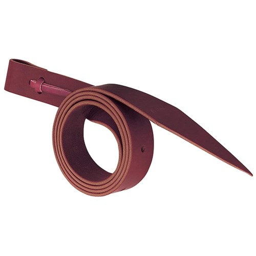 Burgundy leather latigo strap - burgundy,