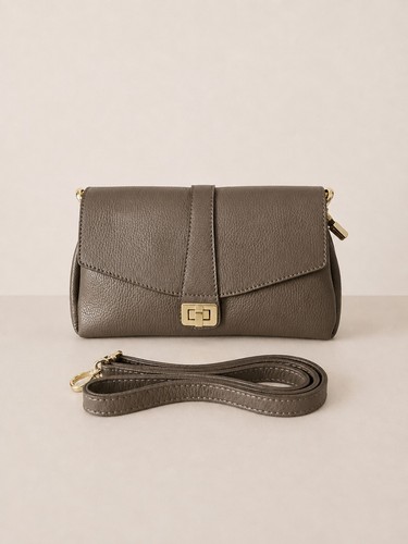 Taupe italian leather - taupe,