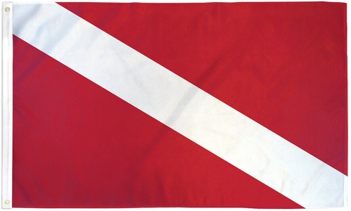Diver down flag 3x5 dive - 3x5, ft