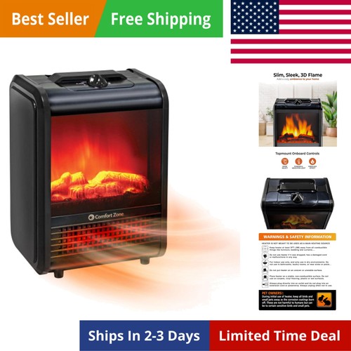 Electric mini fireplace space - fireplace,