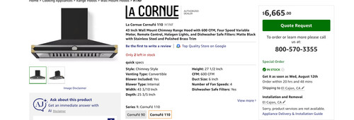 New genuine cornue h1nf - la,