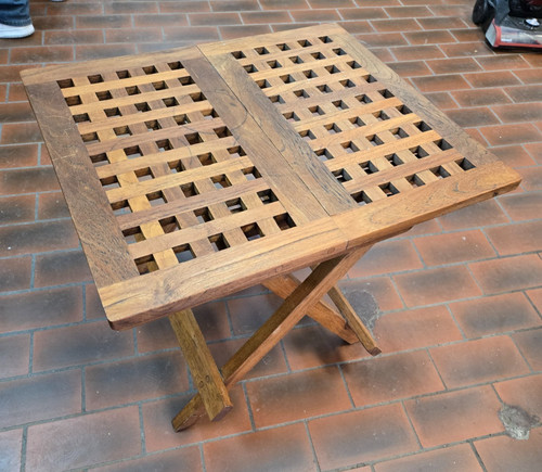 Vtg wooden village teak wood - vtg,