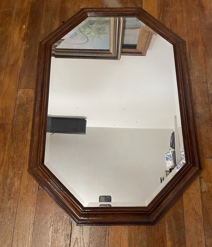 Vintage octagon mirror - vintage,