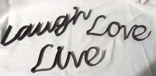 Live love laugh - love, brown