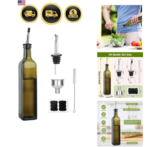 Green olive oil dispenser - oil,