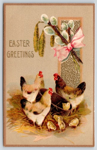 Easter chickens barrel - easter~chickens, in