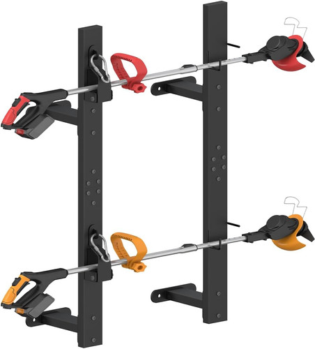 Weed eater rack for enclosed - for,