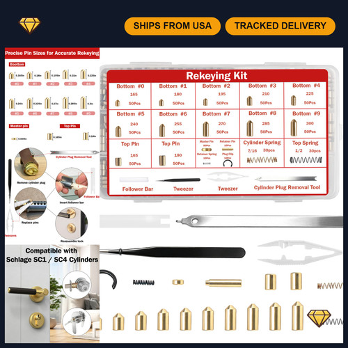 Rekey kit for schlage - kit,