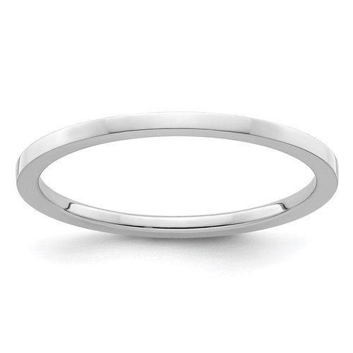 10k white gold 2mm flat - 1.2mm,
