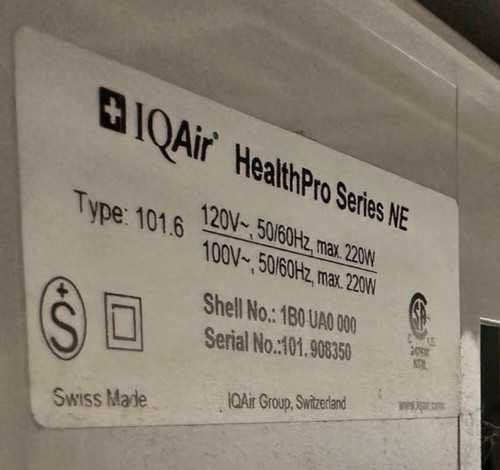 Iqair healthpro series air - series, ne
