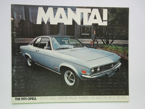 1973 opel brochure rallye - brochure, gt