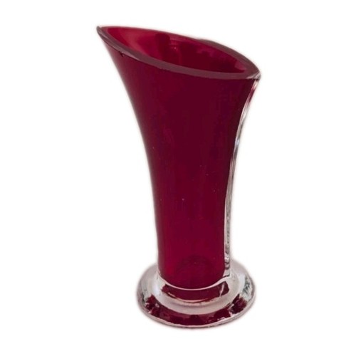 Murano style ruby red hand - murano,
