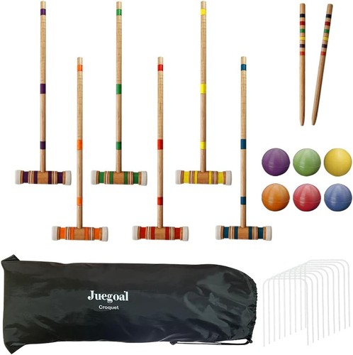 Six player croquet - croquet, set