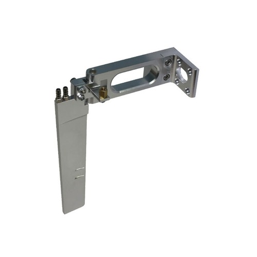 Large silver aluminum rudder - large,
