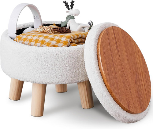 Storage ottoman modern round - storage,