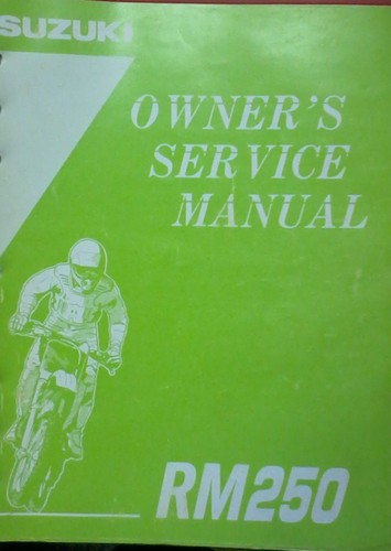 1995 suzuki rm250 - rm250, owner's