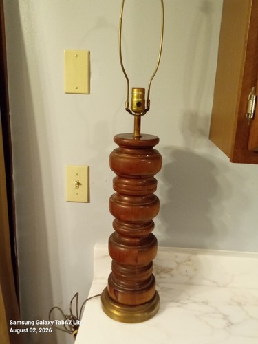Vintage mcm accent table lamp - table,