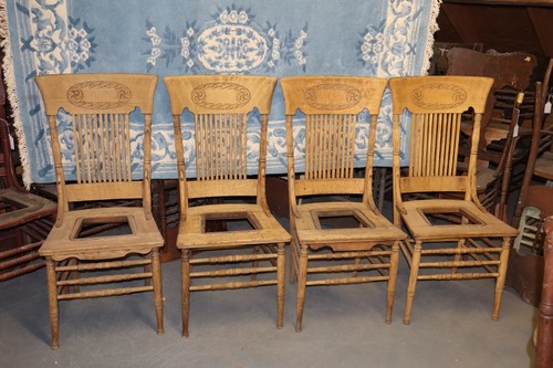 Antique matching oak pressed - matching,
