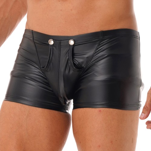 Mens wet look faux - look,