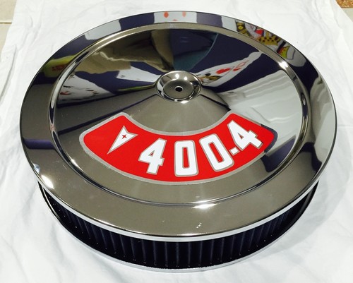 Chrome air cleaner - cleaner, blue