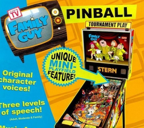 Family guy pinball flyer - family,
